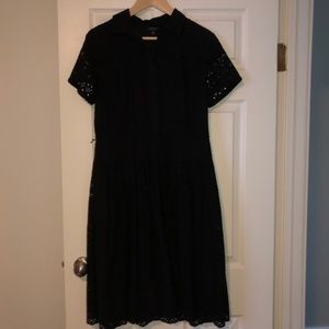 Talbots Black Eyelet Dress